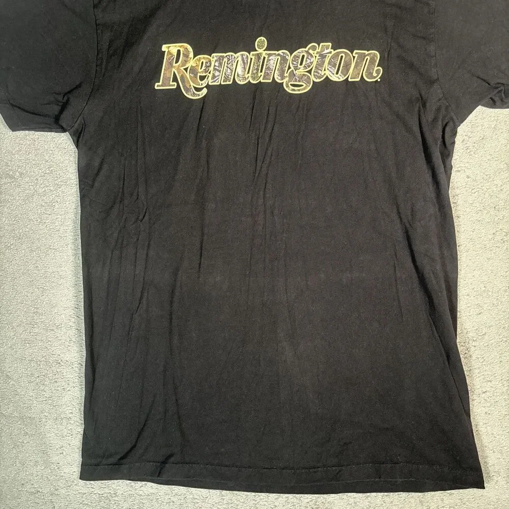 Remington T Shirt Men's Size L Patriotic USA Grunge Guns‎ Firearms Logo Hunting